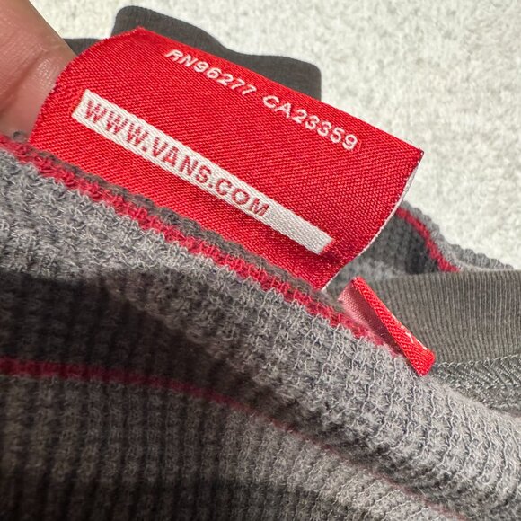 Vintage VANS LONG SLEEVE‎ Striped THERMAL XXL 05/2010 - Picture 7 of 10